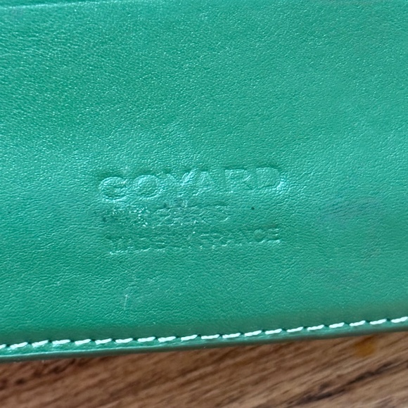 Goyard Victoire Green Bifold Men’s Wallet - Used - Good Condition - Picture 3 of 3
